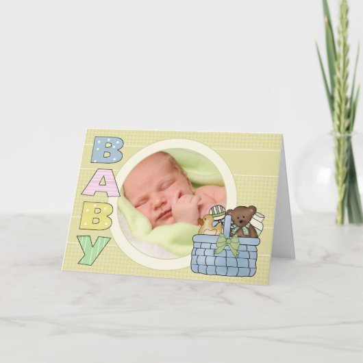 Carte de voeux pour bébé (Devant)