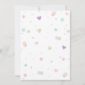 Carte de vœux pour bébé avec donut sucré pour jeu (Dos)