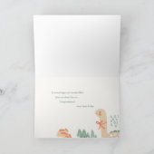 Carte de voeux pour bébé de bienvenue Abstrait (Intérieur)