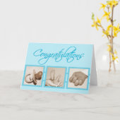 Carte de voeux pour bébé garçon (Fleur jaune)