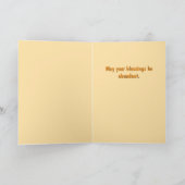 Carte de voeux pour bébé indien Thanksgiving (Intérieur)