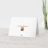 Carte de voeux pour bébé poussette (Dos)