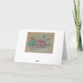 Carte de voeux pour bébé sirène par Renee Lavoie (Dos)