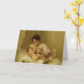 Carte de voeux pour bébé victorienne (Fleur jaune)