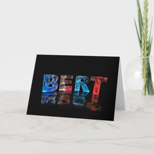 Carte de voeux pour Bert (Devant)