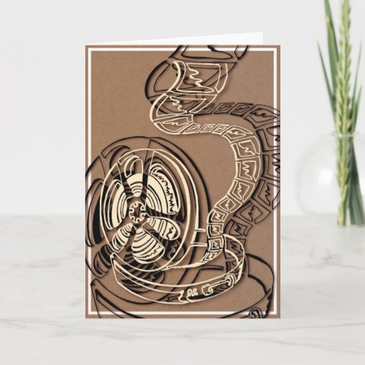 Carte de voeux pour bobine de film (vierge à l'int (Devant)