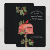 Carte de vœux pour boîte aux lettres de fêtes (Devant / Derrière)