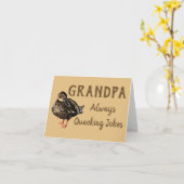 Carte de voeux pour canard (Fleur jaune)