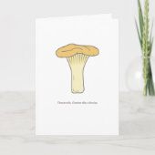 Carte de voeux pour champignon Chanterelle Botaniq (Devant)