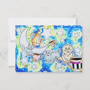 Carte de vœux pour chat