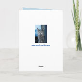 Carte de voeux pour chat cool (Dos)