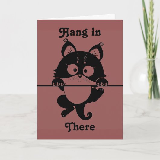 Carte de vœux pour chat Courage (Devant)