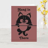Carte de vœux pour chat Courage (Fleur jaune)