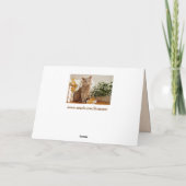 carte de voeux pour chat de noël (Dos)