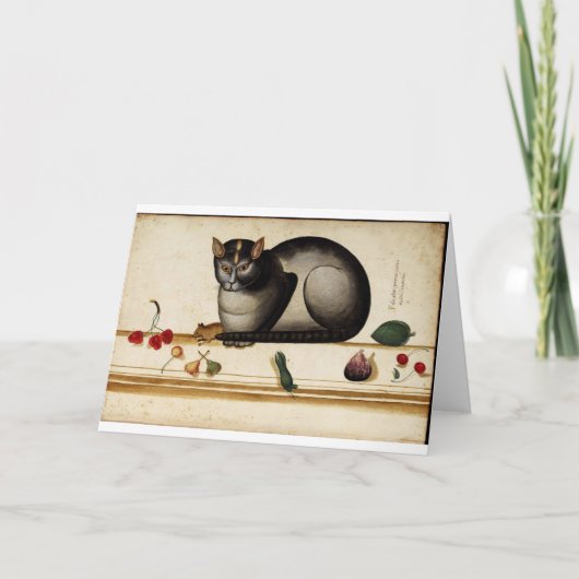 Carte de voeux pour chat italien (Devant)