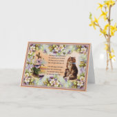 Carte de vœux pour chat Toutes choses belles et me (Fleur jaune)