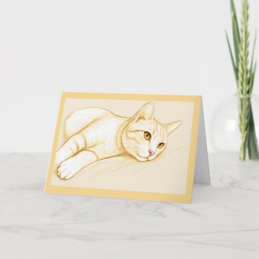 Carte de vœux pour chaton (Devant)