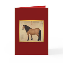 Carte de voeux pour Cheval de Mongolie