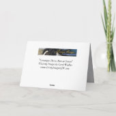 Carte de voeux pour chevaux - Camargue Coucher de  (Dos)