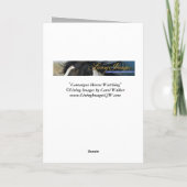 Carte de voeux pour chevaux - Camargue Horses (Dos)