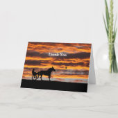 Carte de voeux pour chevaux de Trot standard (Devant)