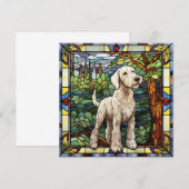 Carte de vœux pour chien Airedale Terrier (Devant / Derrière)
