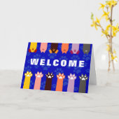 Carte de vœux pour chien chat animaux de compagnie (Fleur jaune)