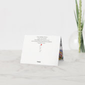 Carte de voeux pour chien de Carlin mignonne et co (Dos)