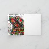 Carte de voeux pour chien de pop art multimédia co (Intérieur)