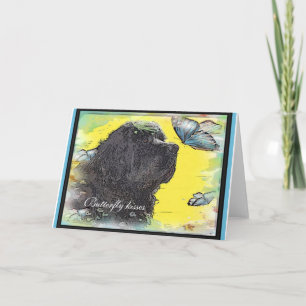 Carte de voeux pour chien de Terre-Neuve