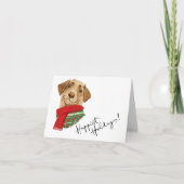 Carte de vœux pour chien - Joyeuses Fêtes pour les (Devant)