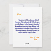 Carte de voeux pour chien mignon amusant (Dos)