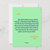 Carte de voeux pour chien mignon amusant (Dos)