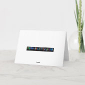 Carte de voeux pour Chloe dans les lumières 3D (Dos)