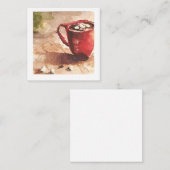 Carte de vœux pour chocolat chaud (Devant / Derrière)