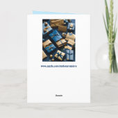 carte de vœux pour colis de Noël (Dos)