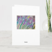 Carte de voeux pour crocus de printemps Abstrait (Dos)