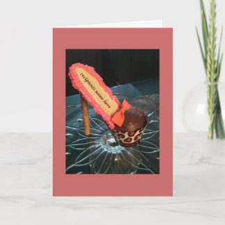 Carte de voeux pour cupcake haut talon