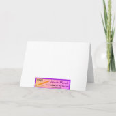 Carte de voeux pour danser Silhouette (Dos)