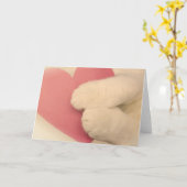 Carte de voeux pour des amants d'animal familier (Fleur jaune)