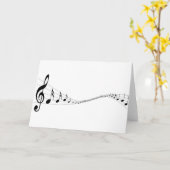 Carte de voeux pour des mélomanes (Fleur jaune)