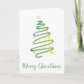 Carte de voeux pour Doodle de sapin de Noël sophis (Devant)