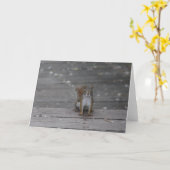 Carte de voeux pour écureuil (Fleur jaune)