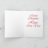 Carte de voeux pour éléphant de Noël (Intérieur)