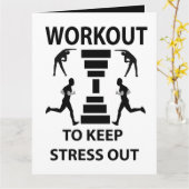 Carte de vœux pour exercice de fitness (Fleur jaune)