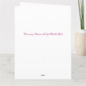 Carte de voeux pour fée de foxglove (Dos)