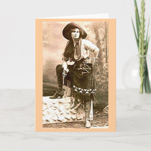 Carte de voeux pour femme de Western Frontier (Devant)