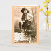 Carte de voeux pour femme de Western Frontier (Fleur jaune)
