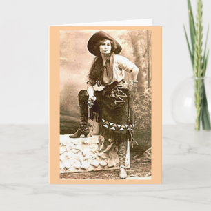 Carte de voeux pour femme de Western Frontier