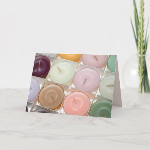 carte de vœux pour fête aux chandelles